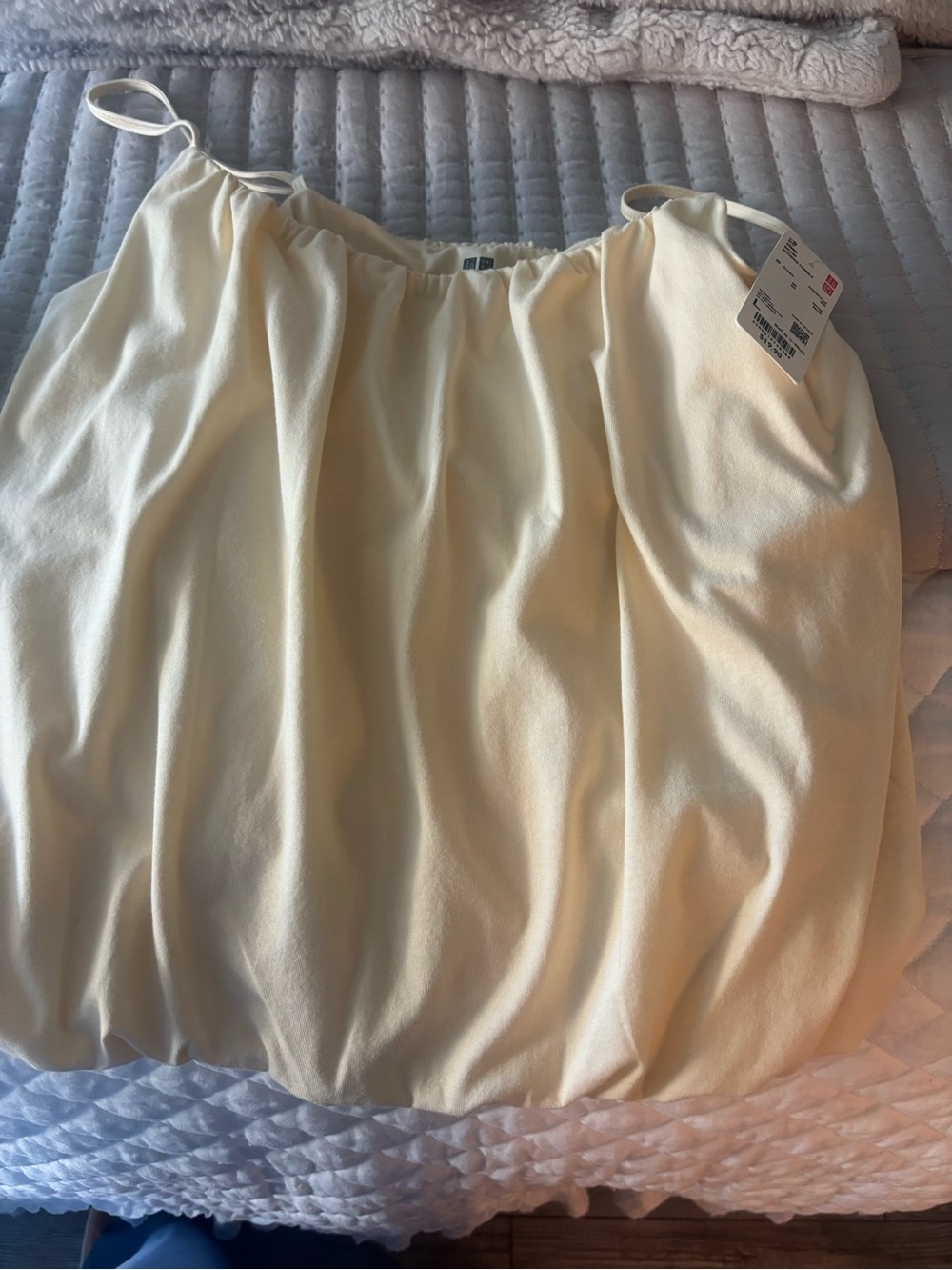 Light Cream Pleated Women’s Skirt